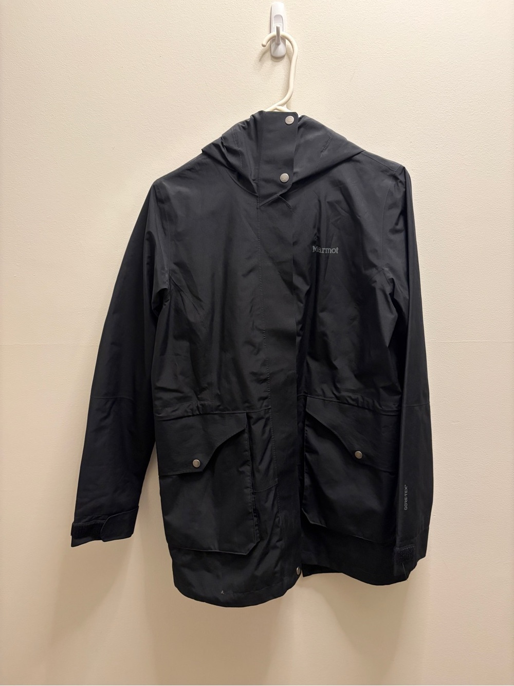 Marmot Women's Black Waterproof Hooded Jacket